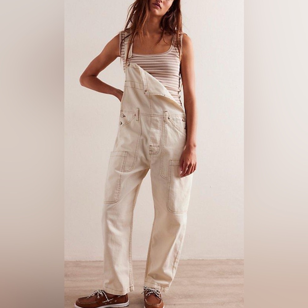 New Free People, We The Free Wayback Overalls, Medium